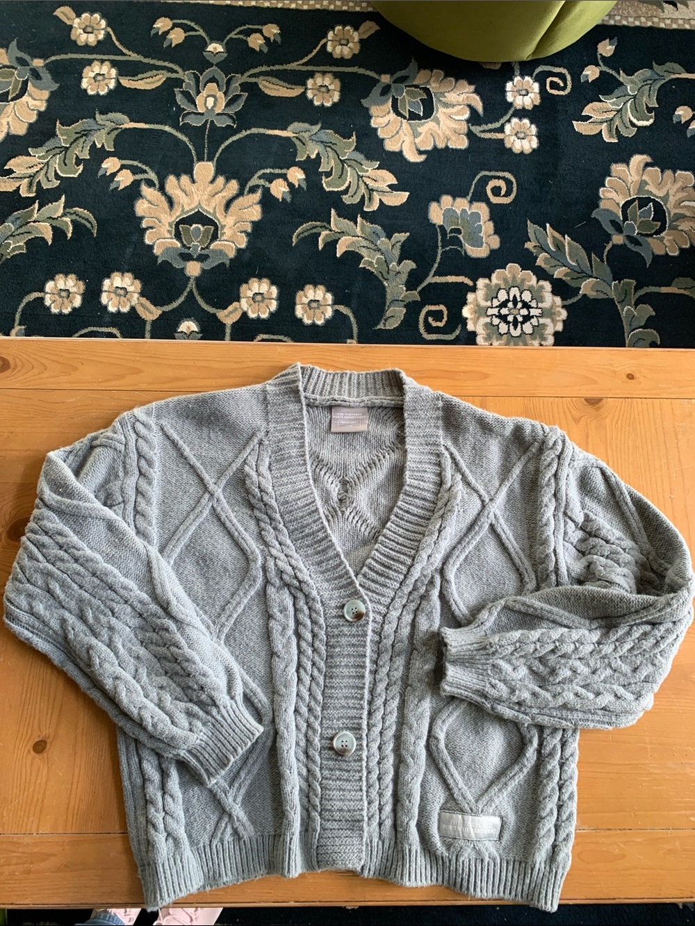 Taylor Swift Cable Knit V-Neck Cardigan, the Tortured Poets Deoartment
